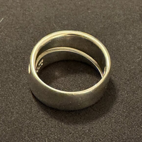 SS Robert Lee Morris RLM Studio Mid-Century 925 Size 8 Ring - Picture 4 of 5